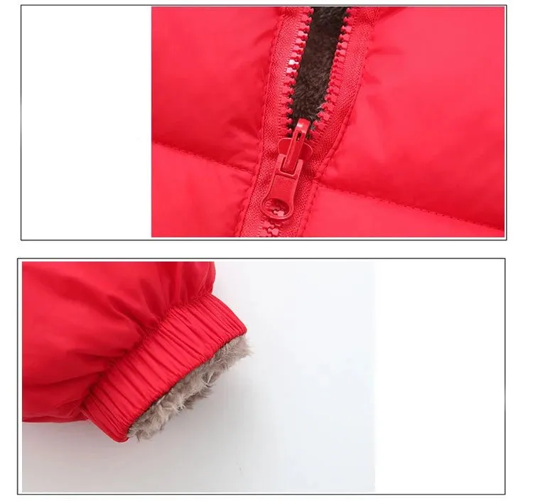 2 3 4 5 6 jahre Nette Ohren Winter Mädchen Jacke Herbst Halten Warme Jungen Oberbekleidung Mit Kapuze Zipper Weihnachten Geburtstag geschenk Kinder Kleidung