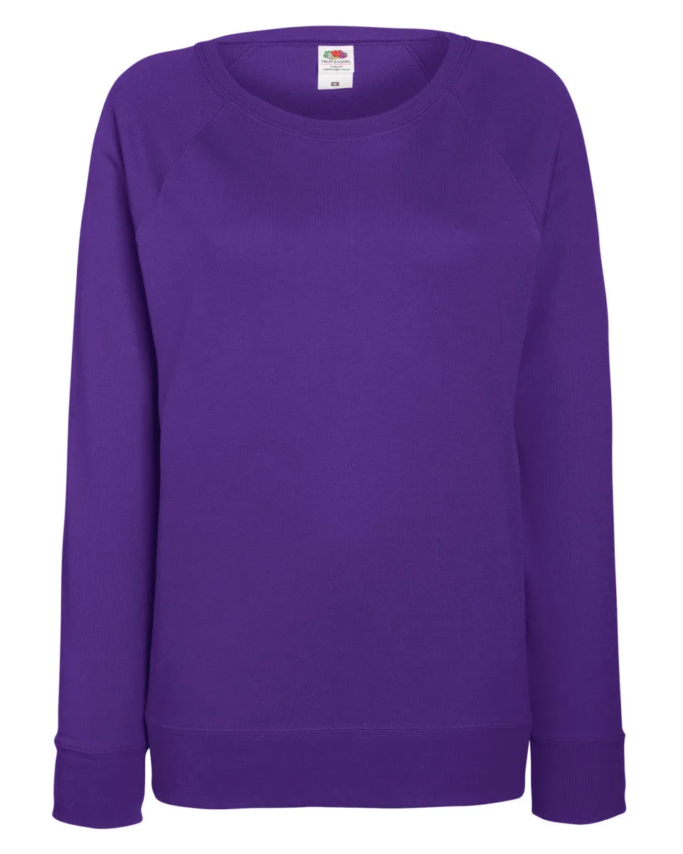 62146 Fruit Of The Loom Lady-Fit Lightweight Raglan Sweat