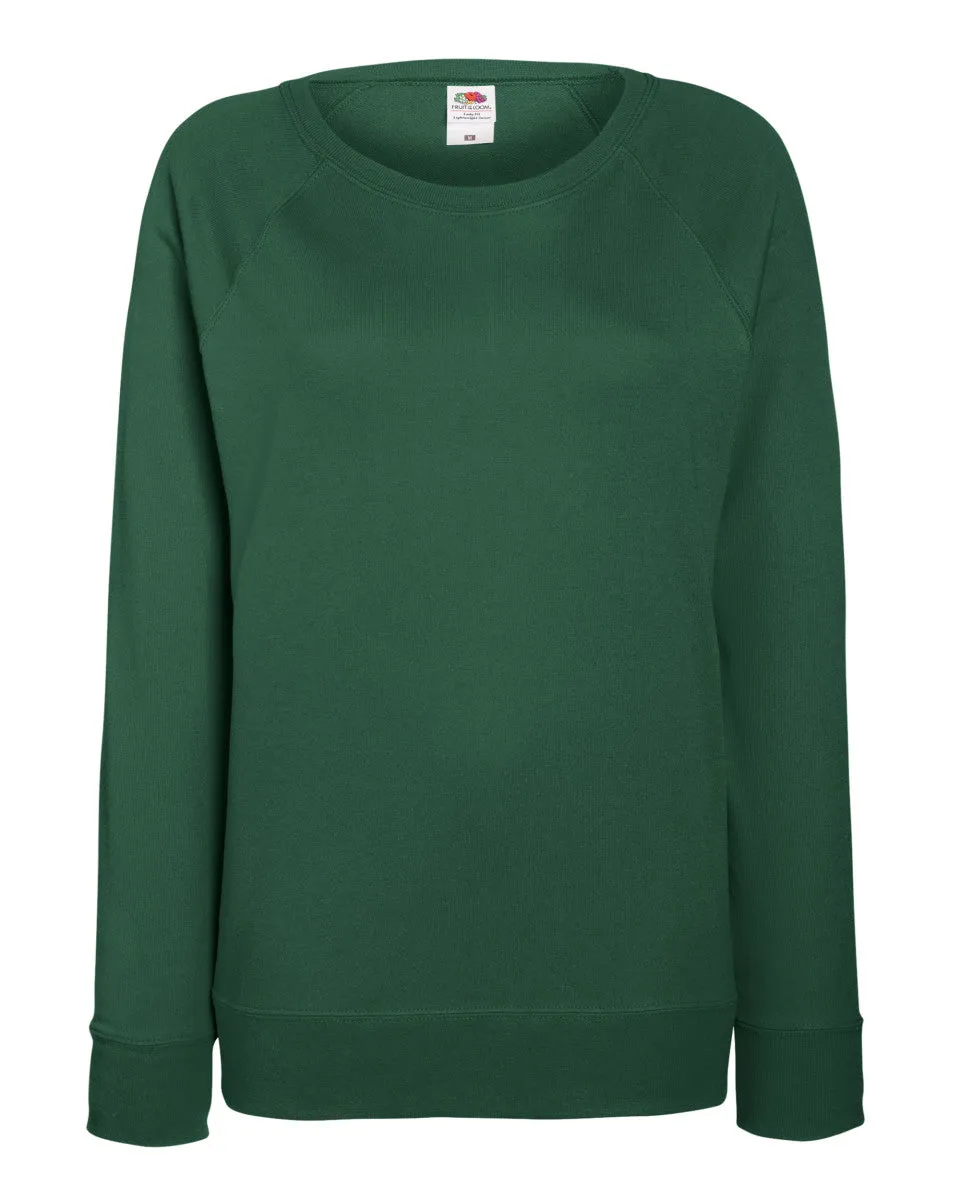 62146 Fruit Of The Loom Lady-Fit Lightweight Raglan Sweat