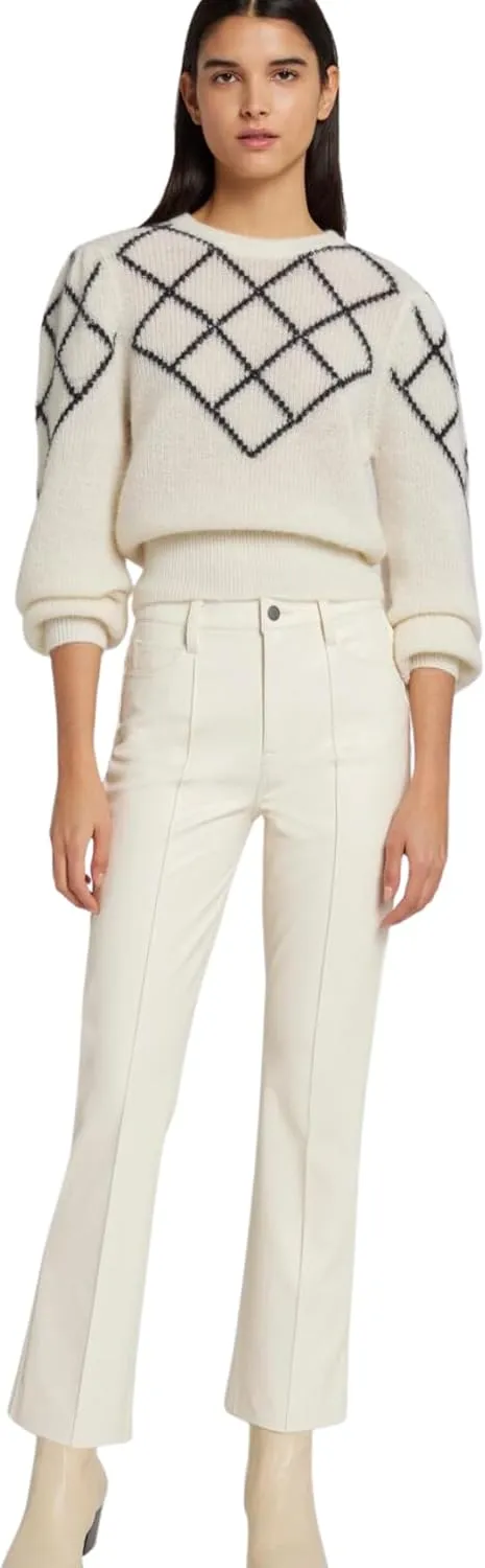 7 For All Mankind Womens High-Waisted Slim Kick Flare Jeans