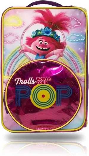 Accessory Innovations Trolls World Tour Pop Softside Wheeled Carry On 18 Inch Rolling Luggage