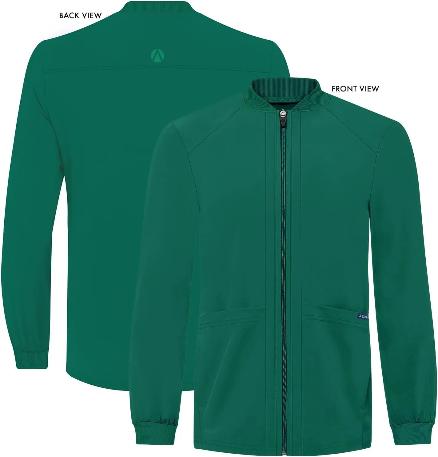 Adar Addition Scrubs for Men - Zippered Bomber Scrub Jacket
