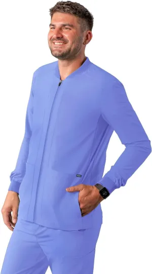 Adar Addition Scrubs for Men - Zippered Bomber Scrub Jacket