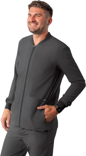Adar Addition Scrubs for Men - Zippered Bomber Scrub Jacket