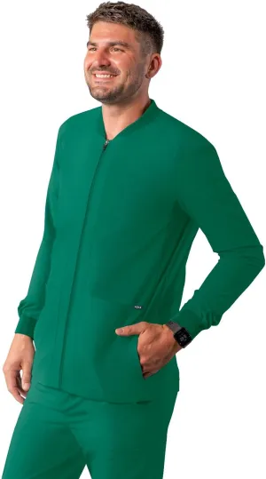 Adar Addition Scrubs for Men - Zippered Bomber Scrub Jacket