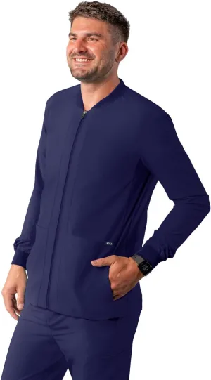 Adar Addition Scrubs for Men - Zippered Bomber Scrub Jacket