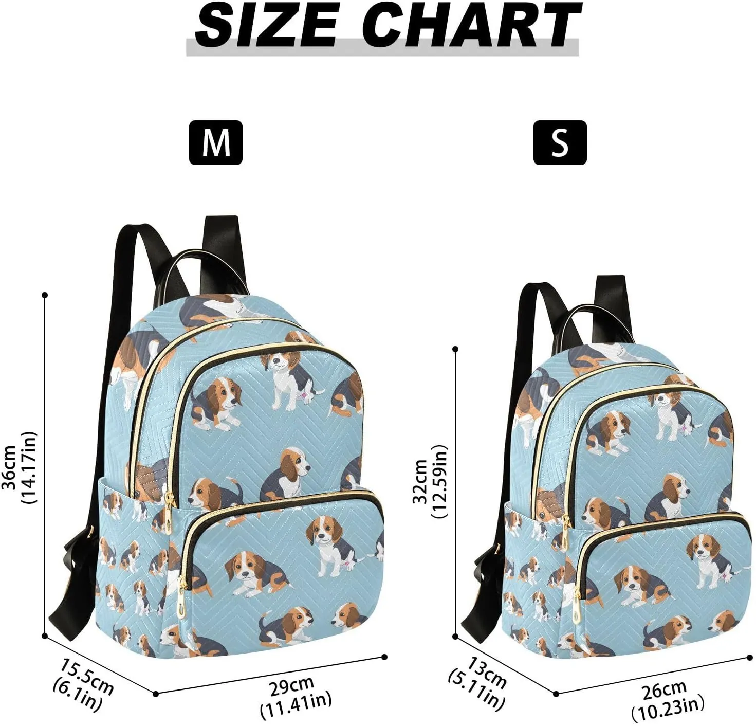 ALAZA Cute Beagle Dog Small Backpack Purse for Women Travel Bag Lightweight Shoulder Bag Fashion Daypack