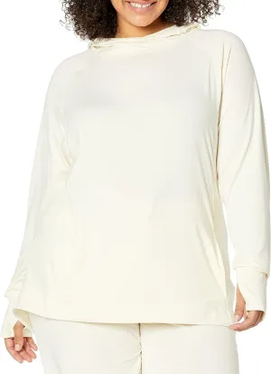 Amazon Essentials Women's Brushed Tech Stretch Popover Hoodie (Available in Plus Size)
