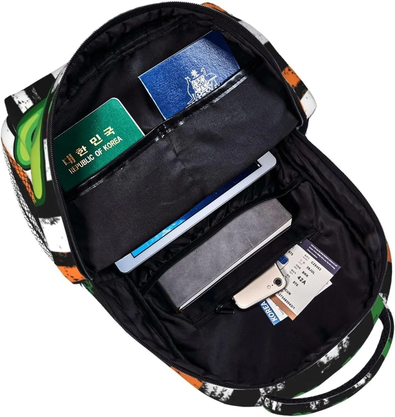 American Flag St Patrick's Day Shamrocks Irish Backpack Casual Laptop Backpack Lightweight Double Shoulder Bag Travel Daypack For Women Men