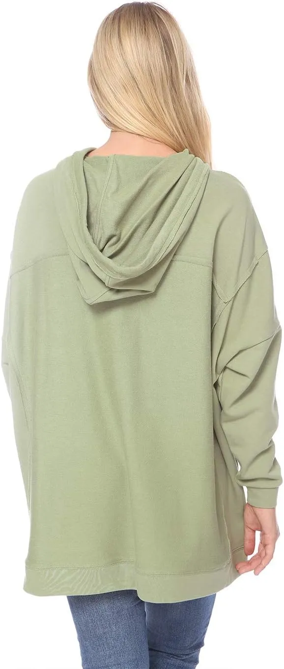 Anna-Kaci Womens Oversized Hoodie Sweatshirt Long Sleeve Pullover Tops with Pockets