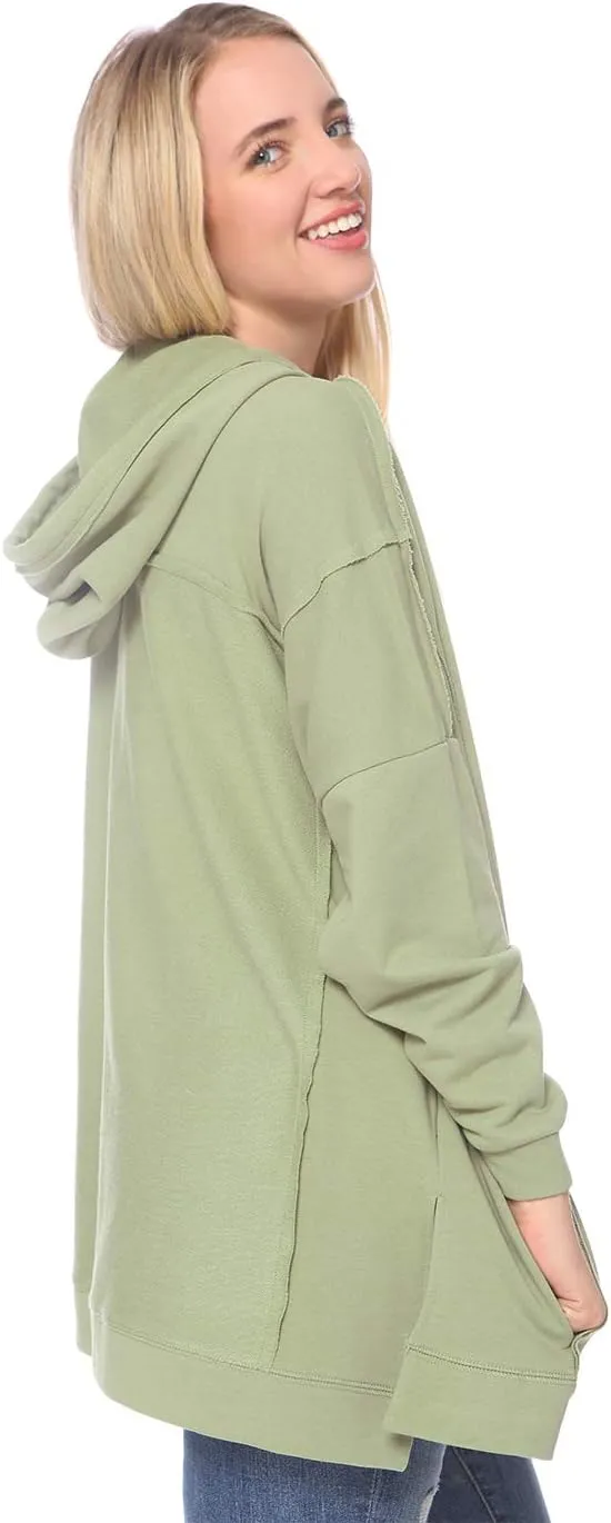 Anna-Kaci Womens Oversized Hoodie Sweatshirt Long Sleeve Pullover Tops with Pockets