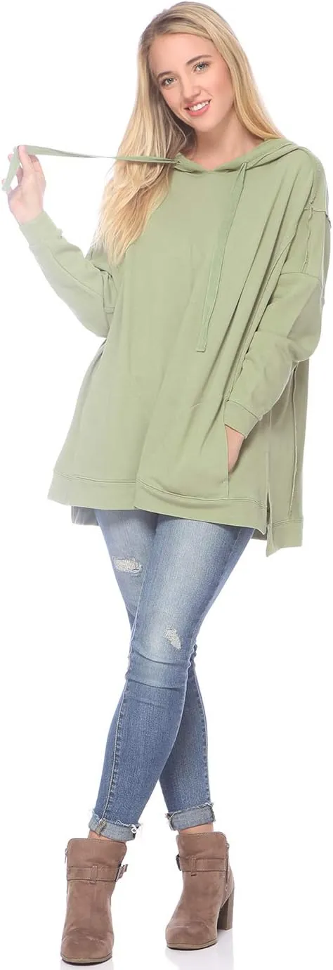Anna-Kaci Womens Oversized Hoodie Sweatshirt Long Sleeve Pullover Tops with Pockets