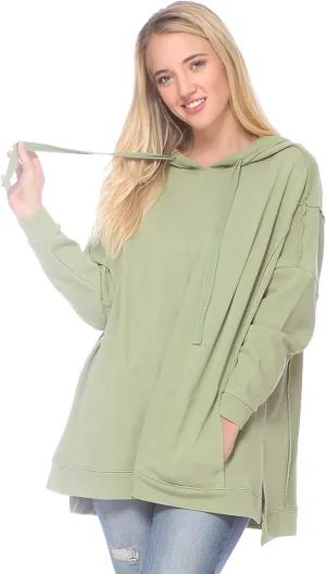 Anna-Kaci Womens Oversized Hoodie Sweatshirt Long Sleeve Pullover Tops with Pockets