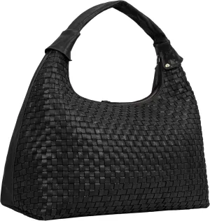 ANTONIO VALERIA Addison Braided Leather Tote Bag for Women