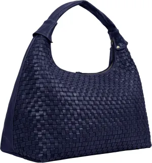 ANTONIO VALERIA Addison Braided Leather Tote Bag for Women