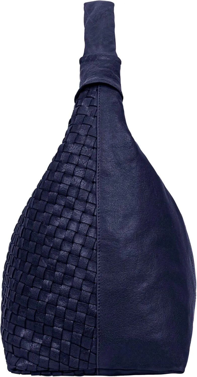 ANTONIO VALERIA Addison Braided Leather Tote Bag for Women