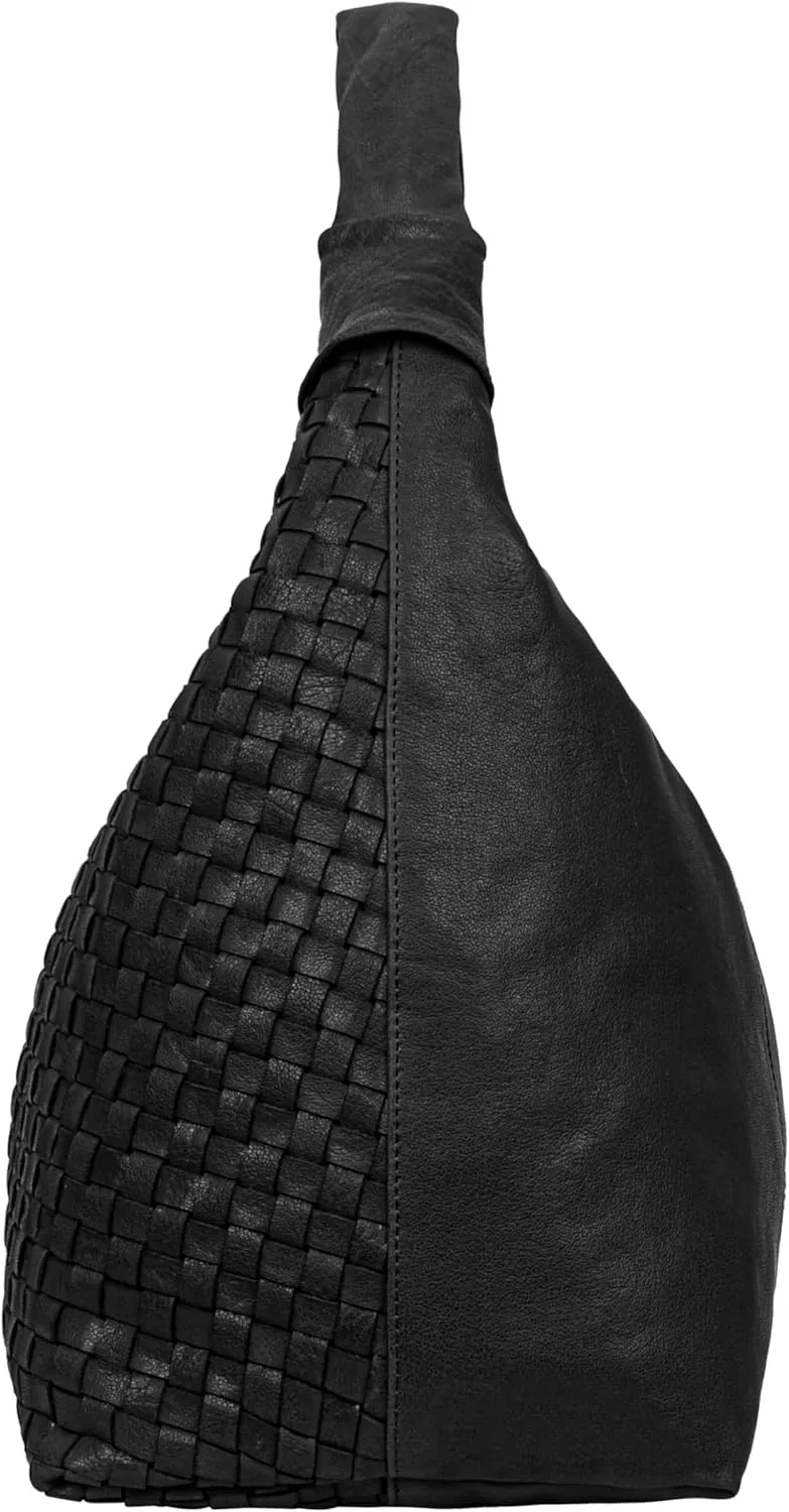 ANTONIO VALERIA Addison Braided Leather Tote Bag for Women