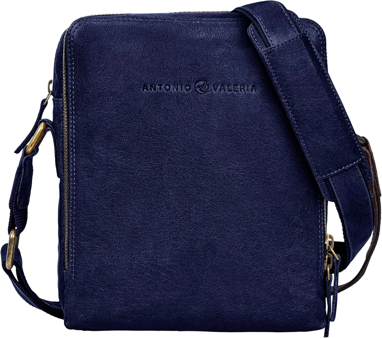 ANTONIO VALERIA Alex Washed Leather Crossbody Bag