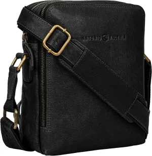 ANTONIO VALERIA Alex Washed Leather Crossbody Bag