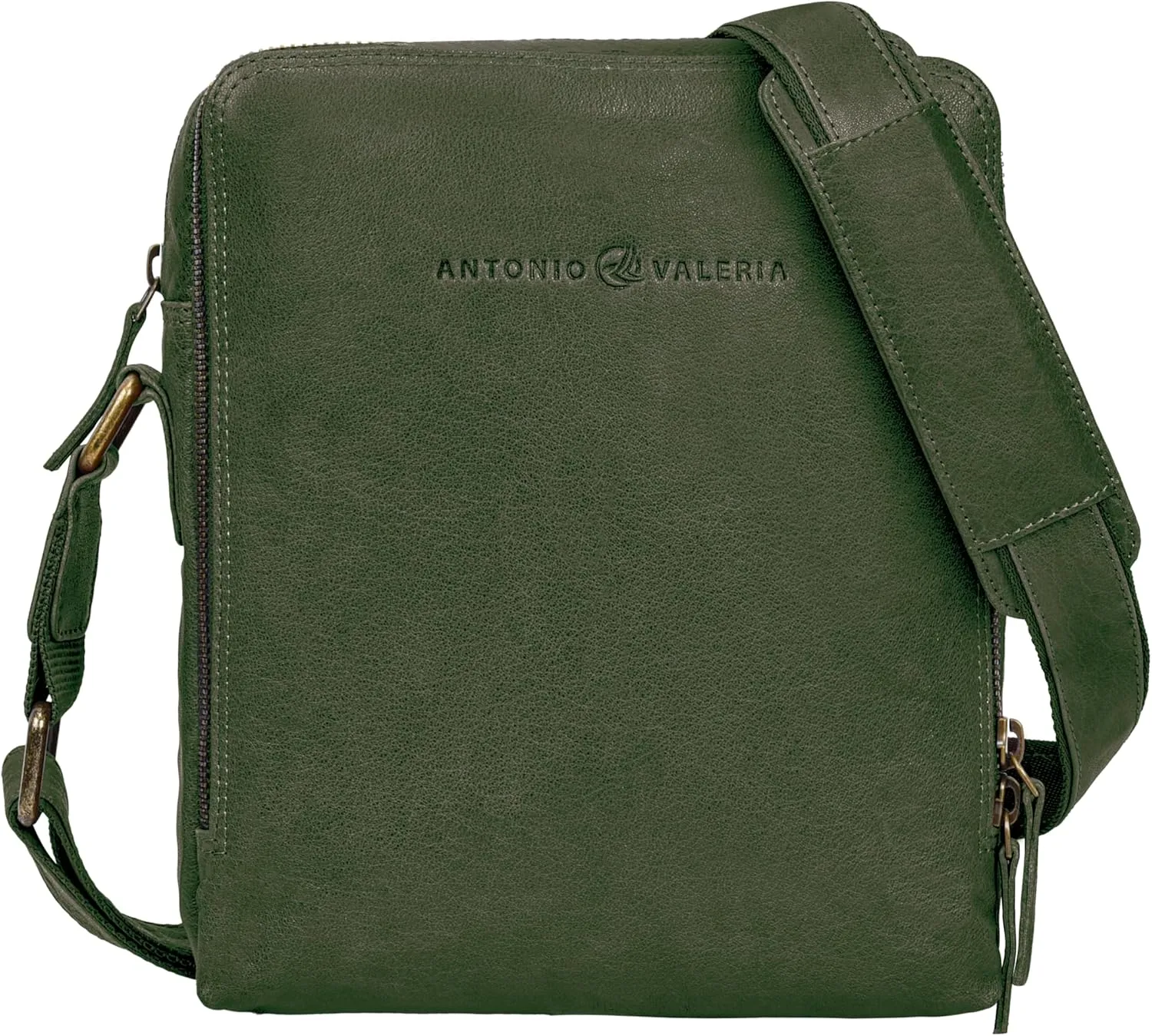 ANTONIO VALERIA Alex Washed Leather Crossbody Bag