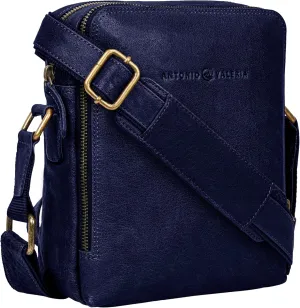 ANTONIO VALERIA Alex Washed Leather Crossbody Bag