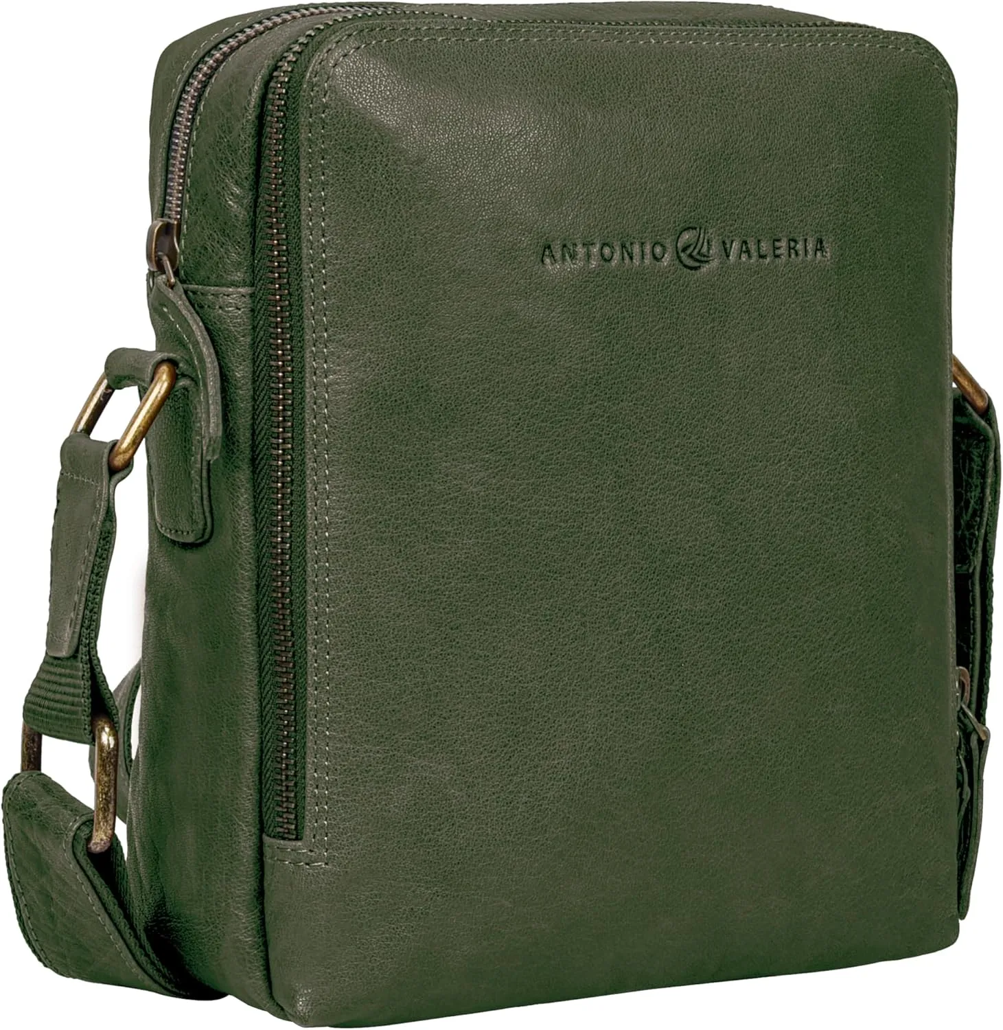 ANTONIO VALERIA Alex Washed Leather Crossbody Bag