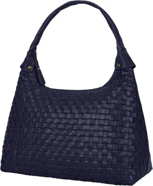 ANTONIO VALERIA Allison Braided Leather Tote Bag for Women