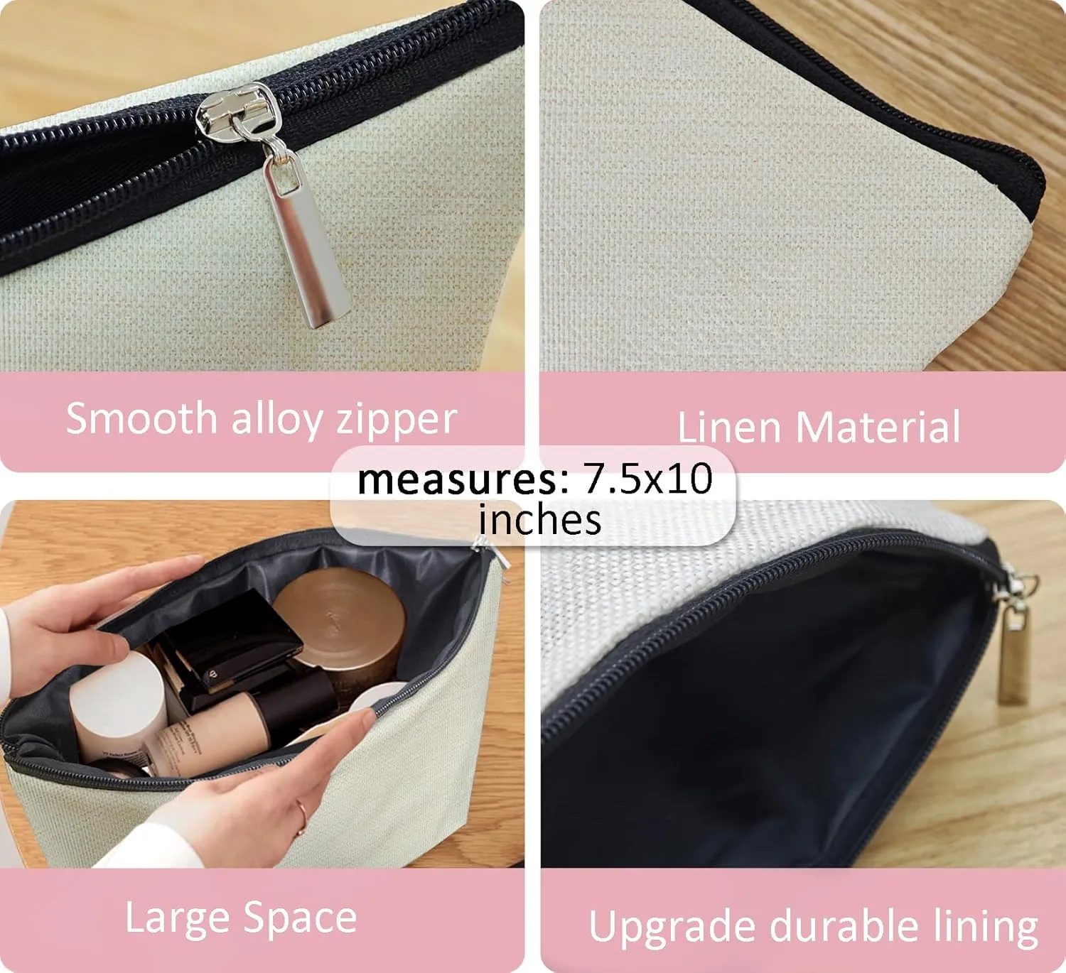 Auntie Gifts Makeup Bag, Auntie Aunt Gifts from Niece Nephew, Best Auntie Gifts for Birthday Christmas, Auntie's Cosmetic Bags for Women