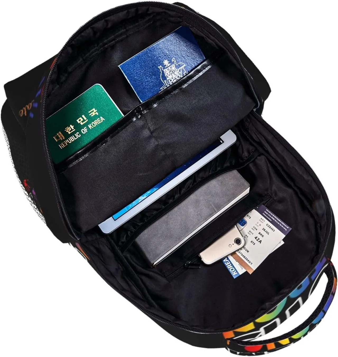 Autism Awareness Backpack Lightweight Laptop Backpack Casual Daypack Travel Double Shoulder Bag For Women Men