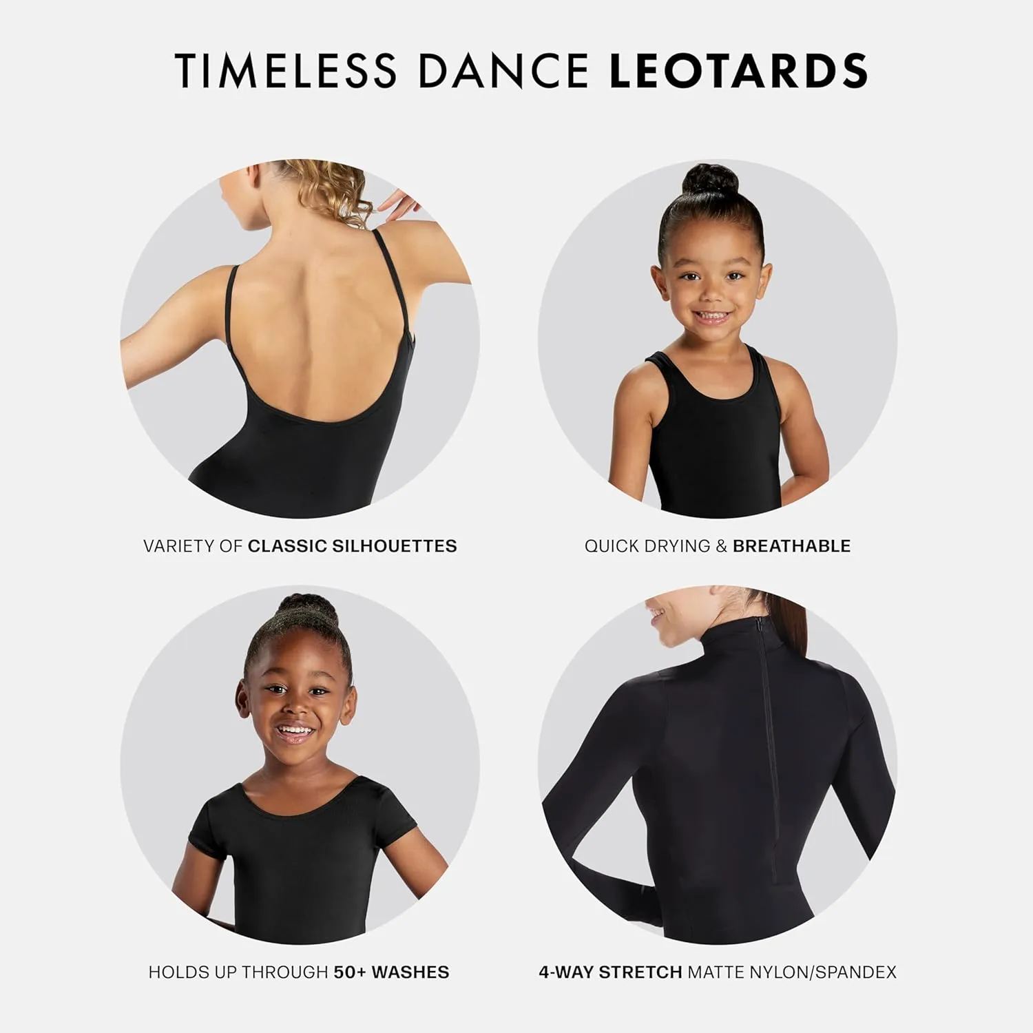 Balera Low Back Camisole Leotard with Pinch-Front Neckline for Girls & Women Perfect for Dance