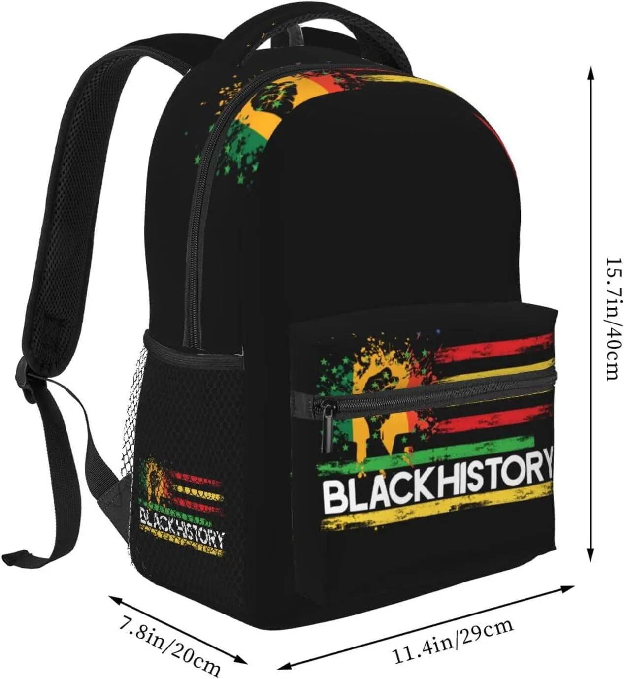 Black History Month Backpack Lightweight Laptop Backpack Casual Daypack Travel Double Shoulder Bag For Women Men