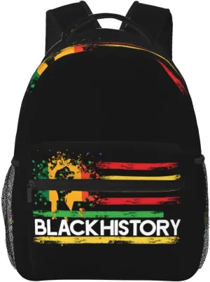 Black History Month Backpack Lightweight Laptop Backpack Casual Daypack Travel Double Shoulder Bag For Women Men