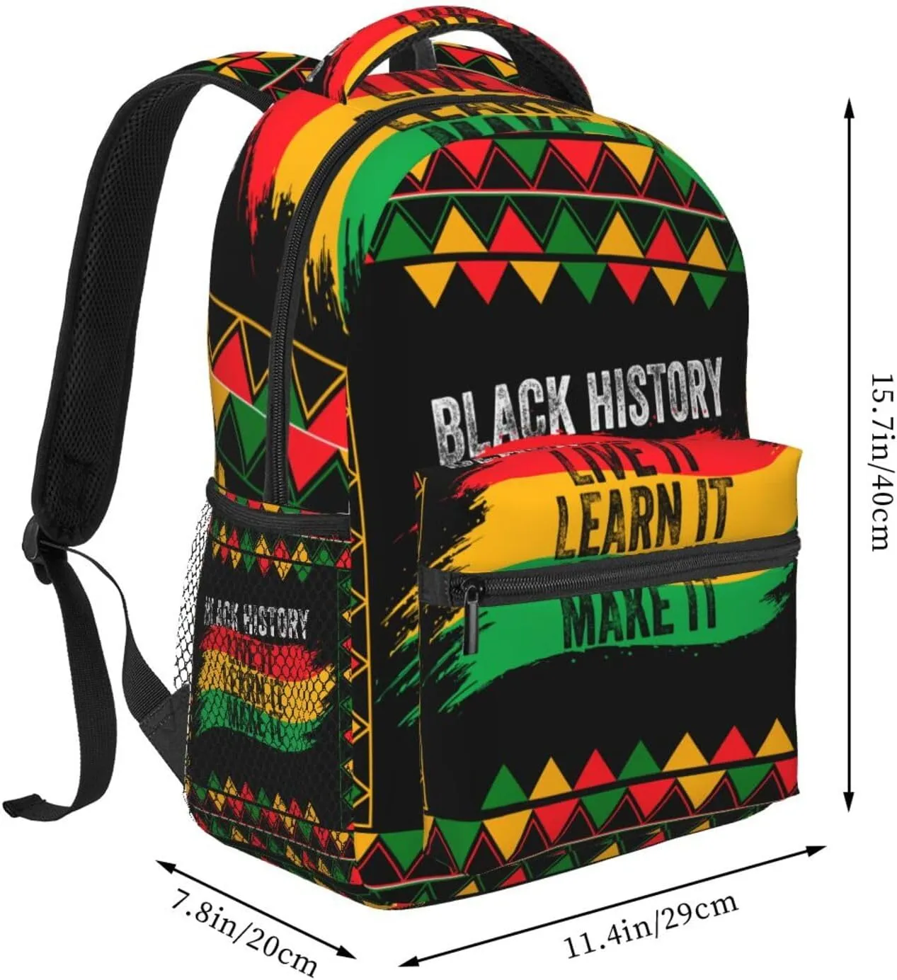 Black History Month Backpack Lightweight Laptop Backpack Casual Daypack Travel Double Shoulder Bag For Women Men