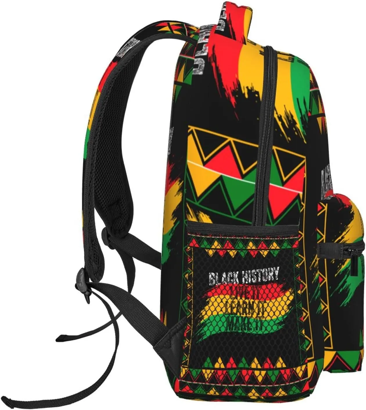 Black History Month Backpack Lightweight Laptop Backpack Casual Daypack Travel Double Shoulder Bag For Women Men