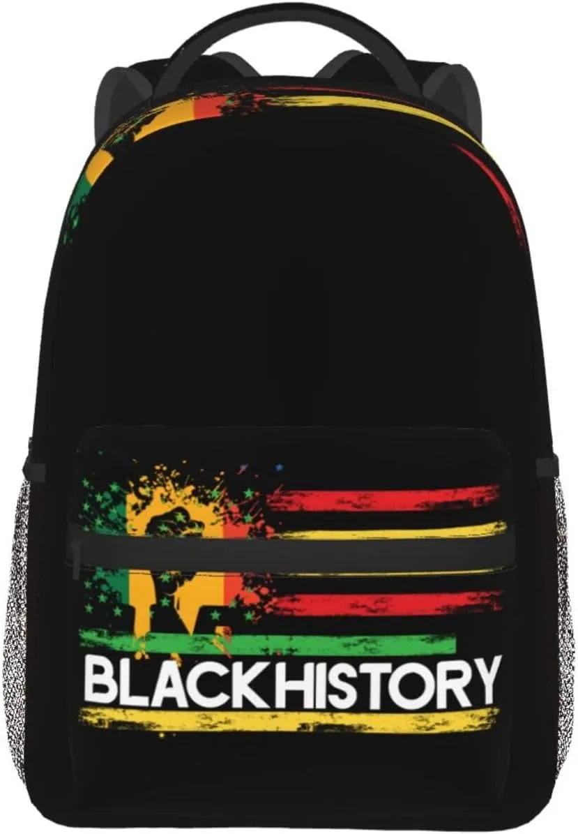 Black History Month Backpack Lightweight Laptop Backpack Casual Daypack Travel Double Shoulder Bag For Women Men