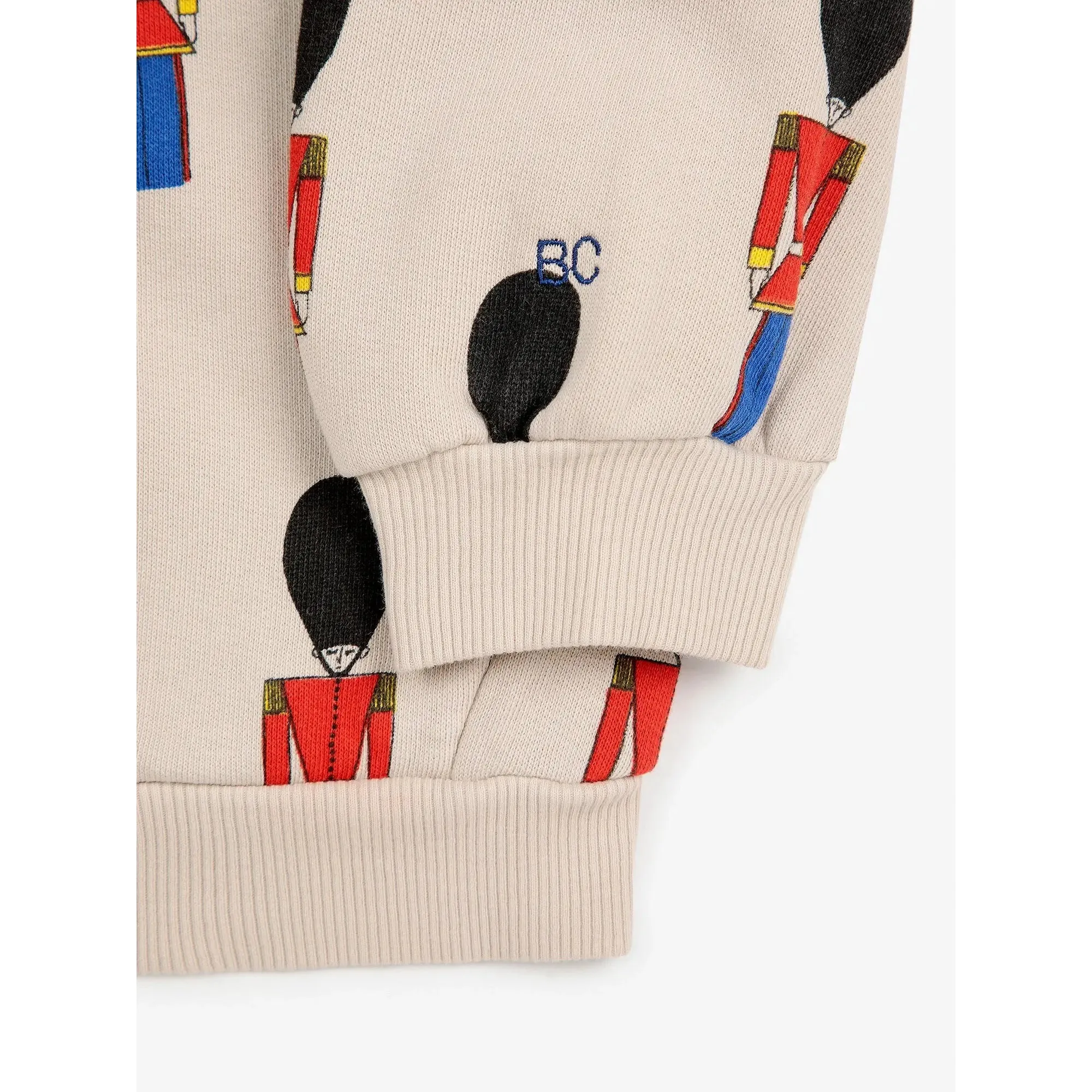 Bobo Choses Little Tin Soldiers All Over Zipped Hoodie - Light Brown