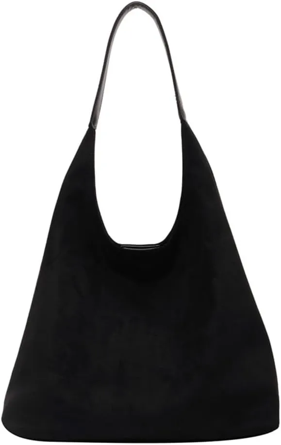 Brown suede bag, Suede Tote Bag for Women, Brown suede handbag, Leather Hobo Bags for Women,Suede Slouchy Bag