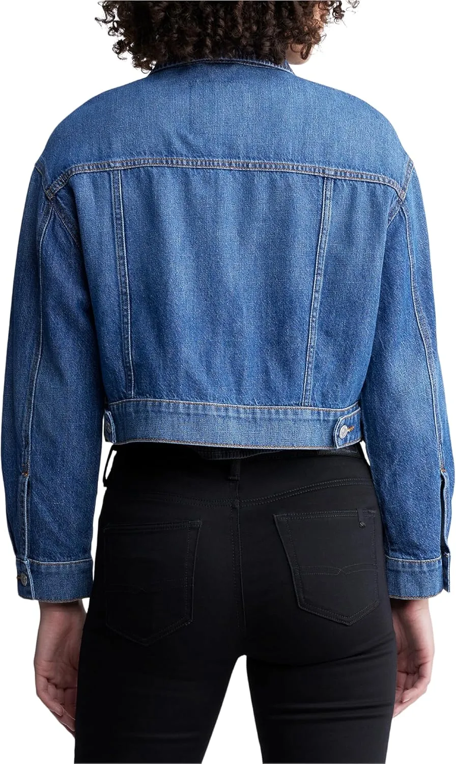 Buffalo David Bitton Women's Teagan Boxy Cropped Denim Jacket