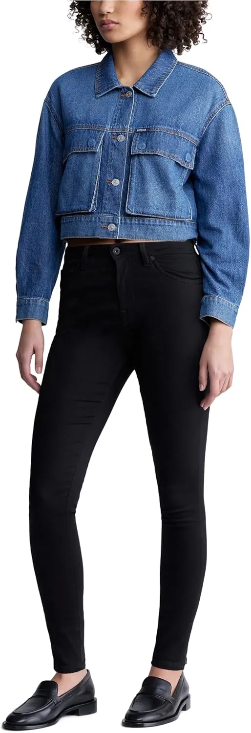 Buffalo David Bitton Women's Teagan Boxy Cropped Denim Jacket