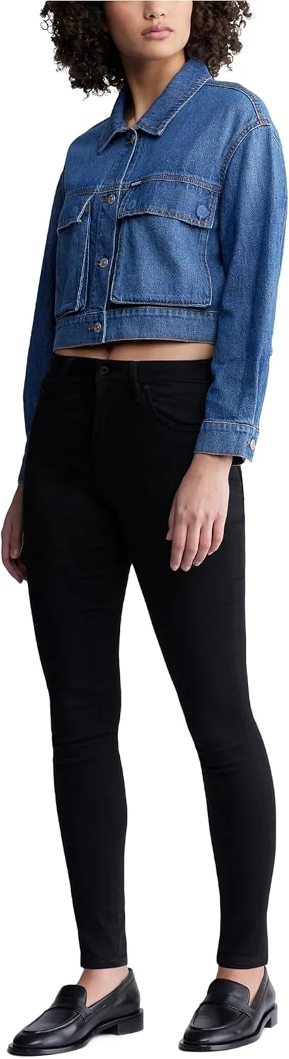 Buffalo David Bitton Women's Teagan Boxy Cropped Denim Jacket