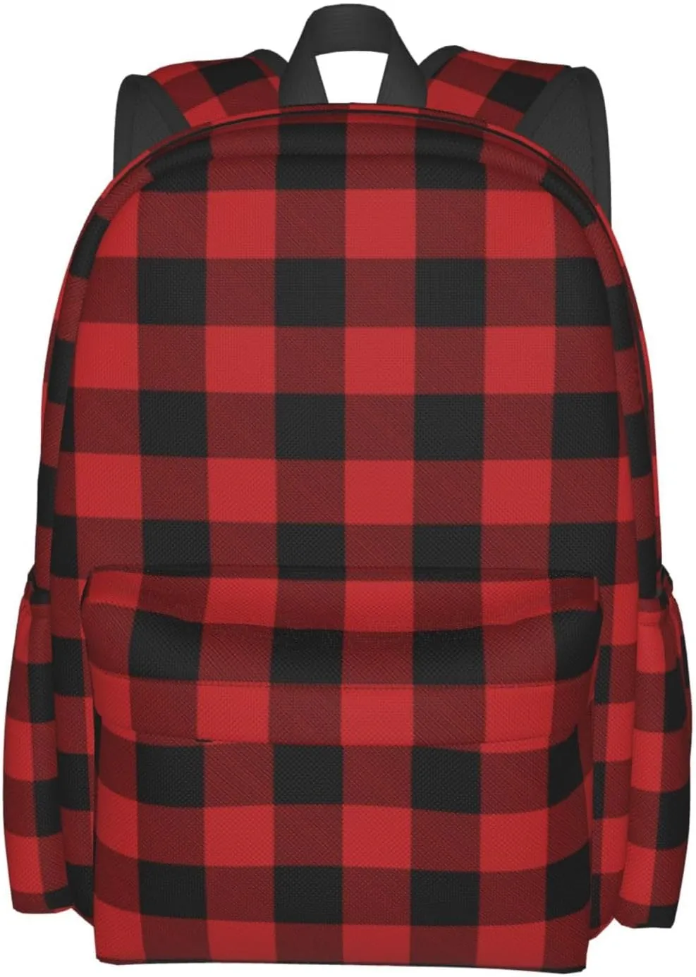 Buffalo Plaid Backpack Casual Laptop Backpack Large Capacity Double Shoulder Bag Travel Daypack For Women Men