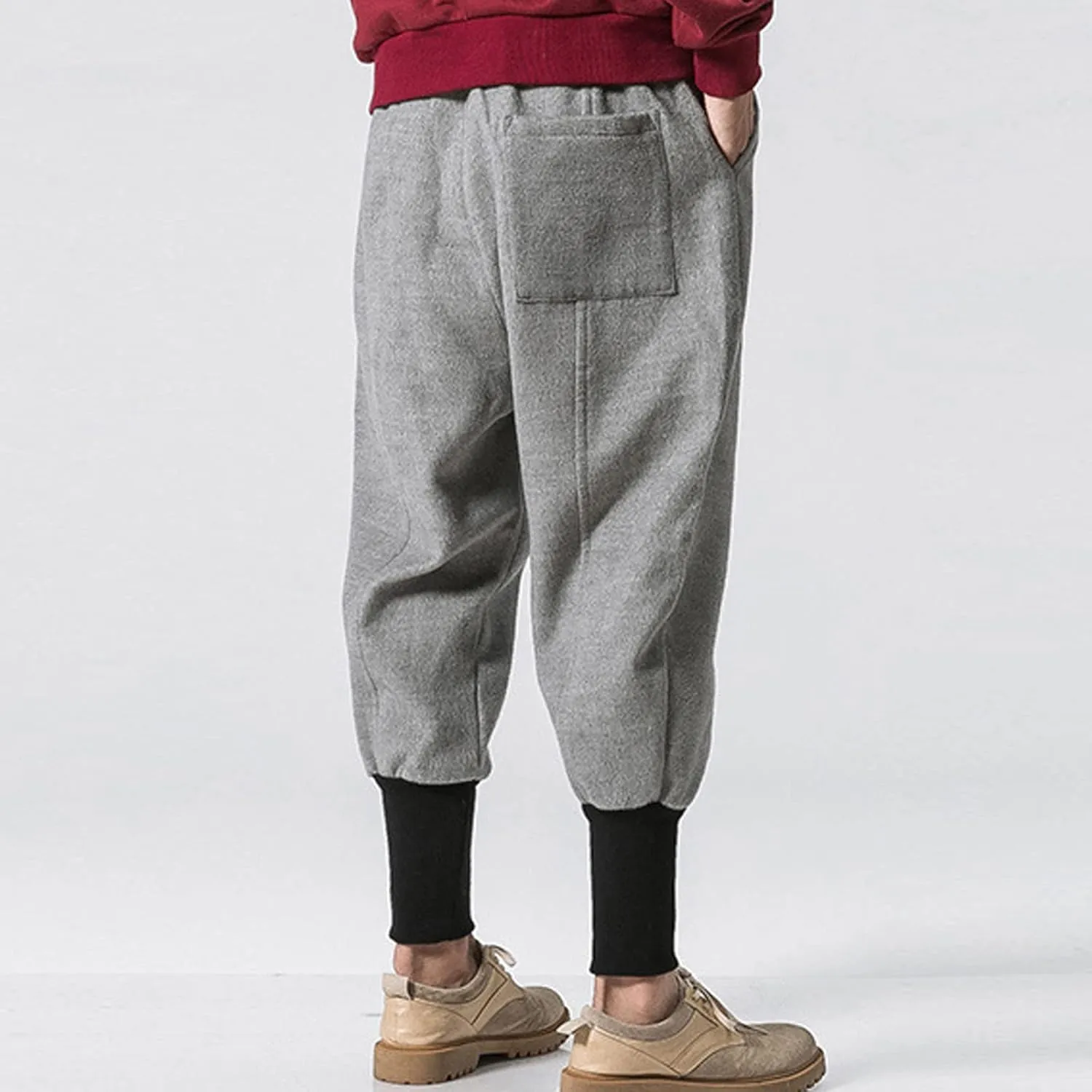 Cargo Sweatpants for Men Baggy Slim Fit Gym Running Workout Pants Athletic Drawstring Jogger Men's Pants with Pockets