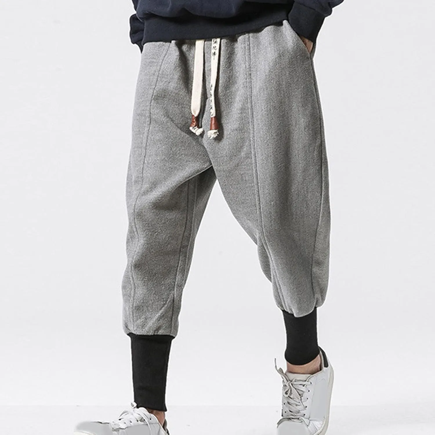 Cargo Sweatpants for Men Baggy Slim Fit Gym Running Workout Pants Athletic Drawstring Jogger Men's Pants with Pockets