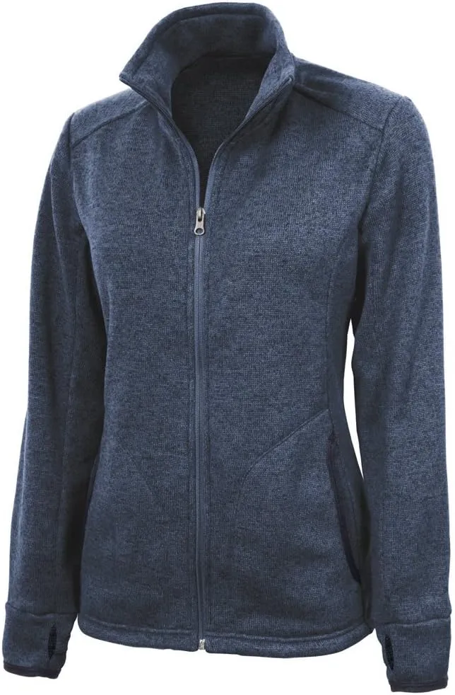 Charles River Apparel Women's Heathered Fleece Jacket