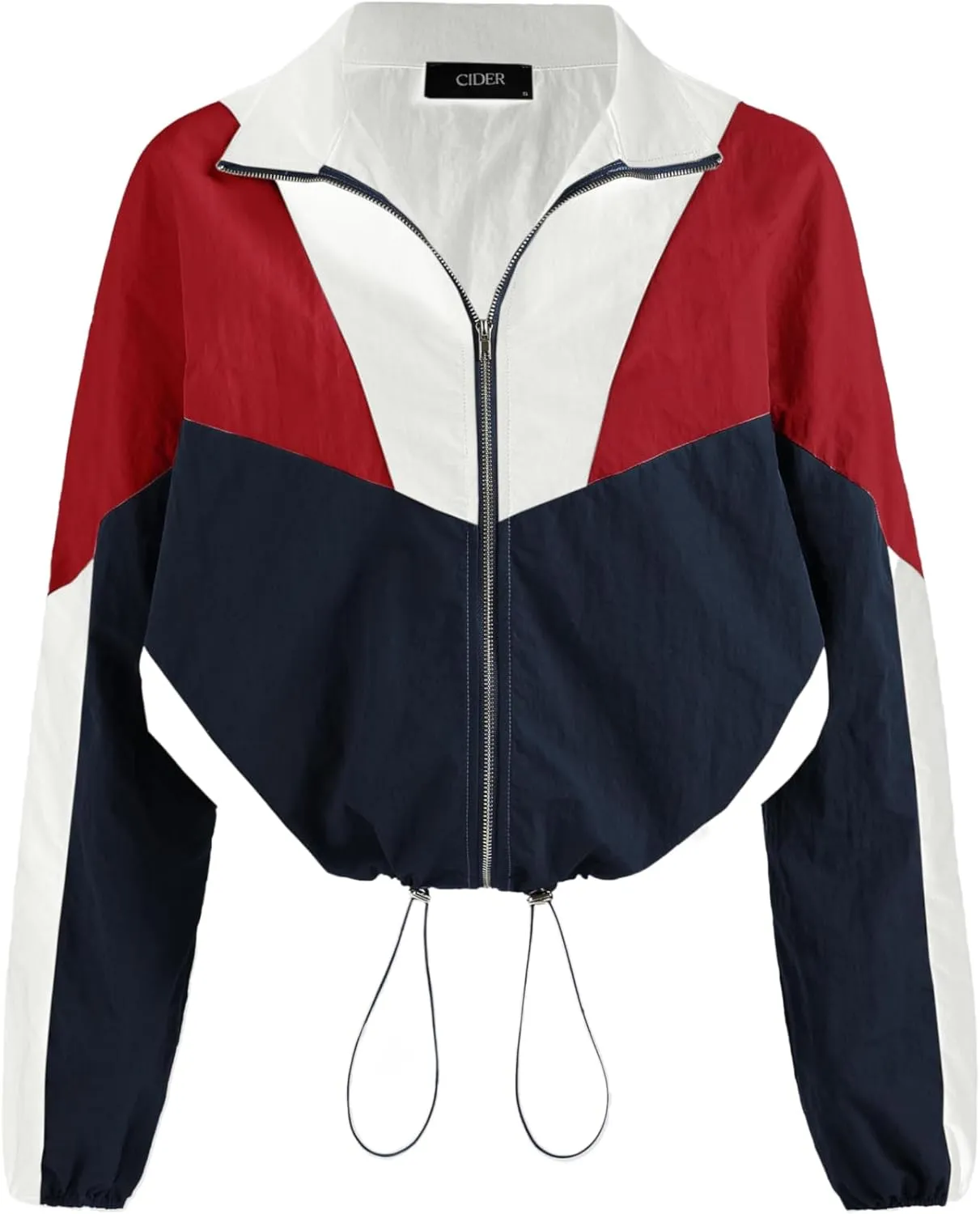 CIDER Women's Color Block Drawstring Jacket