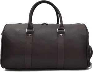 Convertible Suit Travel Bag 17inch Weekend Travel Bag Ladies Men Duffle Tote Bags PU Leather With Shoe Compartment hanging garment duffel bag (Color : B, Size : 460 * 250 * 260mm)