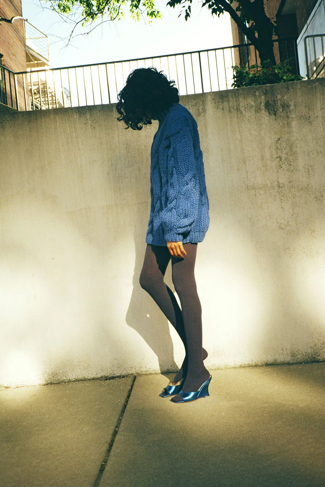 Cornflower Onion Rollneck Sweater