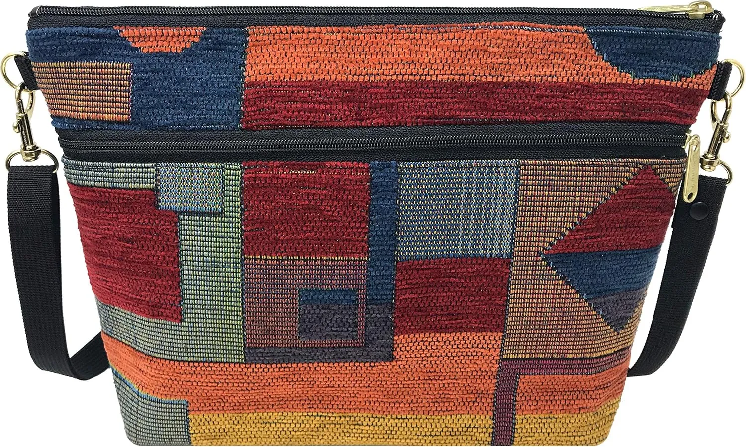 Danny K. Women's Tapestry Bag Shoulder Handbag, Large Zipper Purse Handmade in the USA