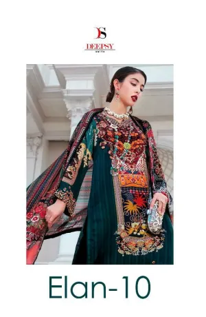 Deepsy Suits Elan Vol 10 Satin Silk Pakistani Wear Suits