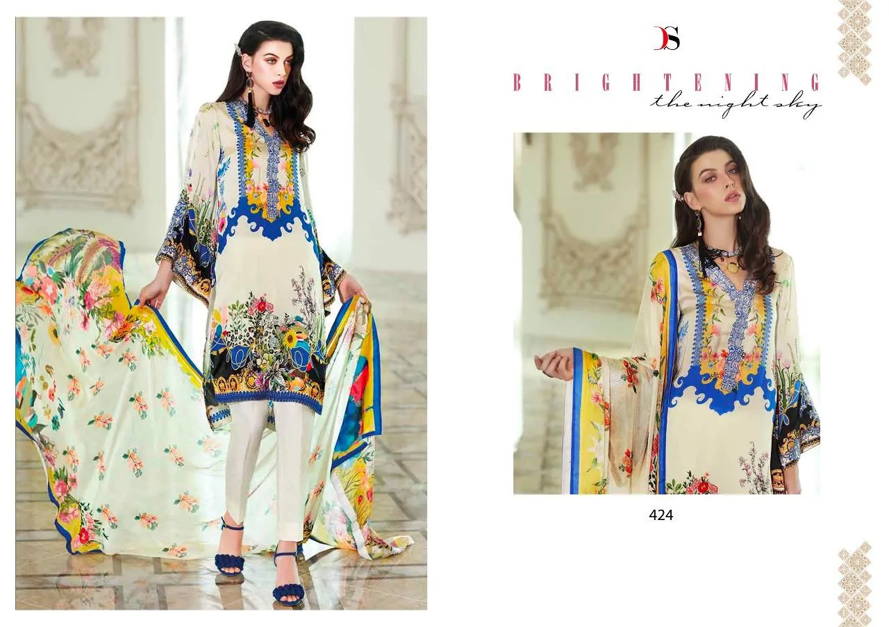Deepsy Suits Elan Vol 10 Satin Silk Pakistani Wear Suits